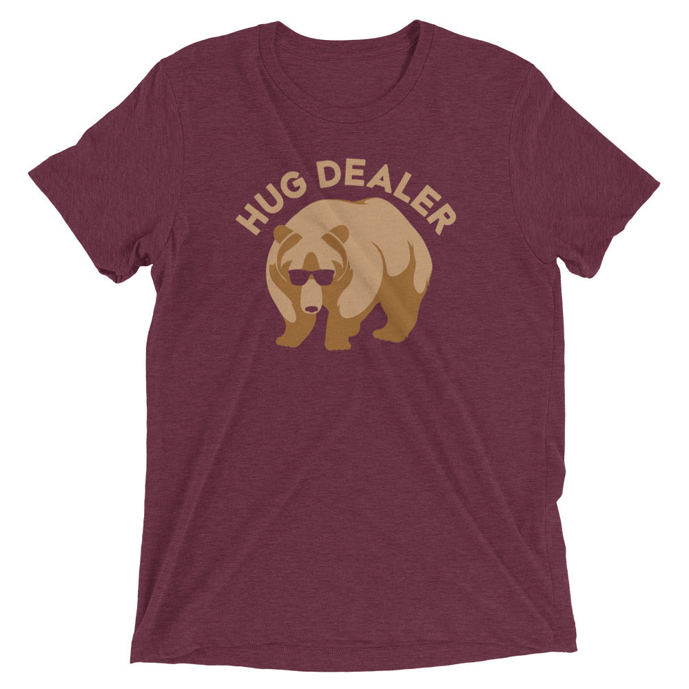 Hug Dealer Men's Tri-Blend Tee Hoodie, Sweatshirt | PureTeeCo.com (Image 4)