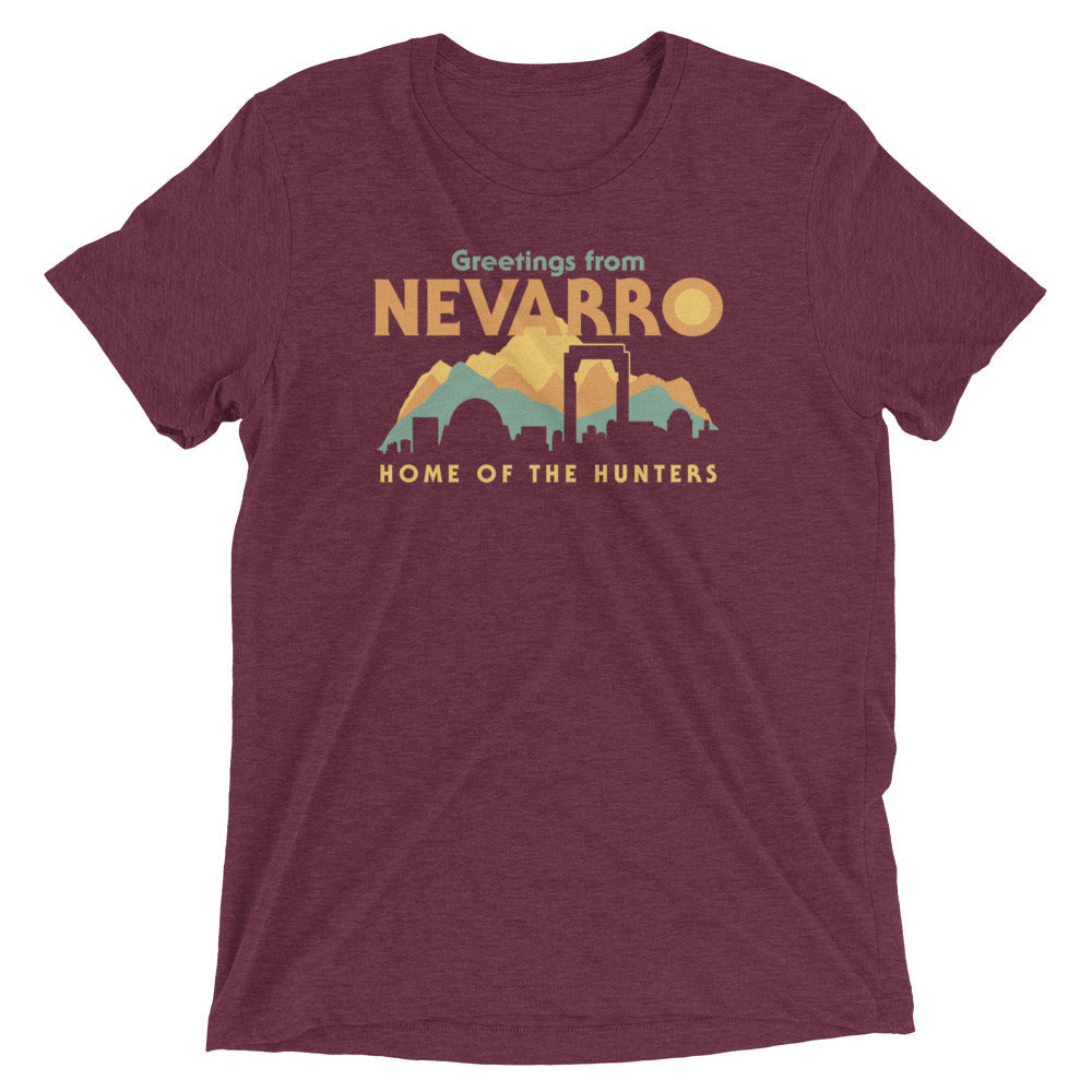 Greetings From Nevarro Men's Tri-Blend Tee Hoodie, Sweatshirt | PureTeeCo.com (Image 3)