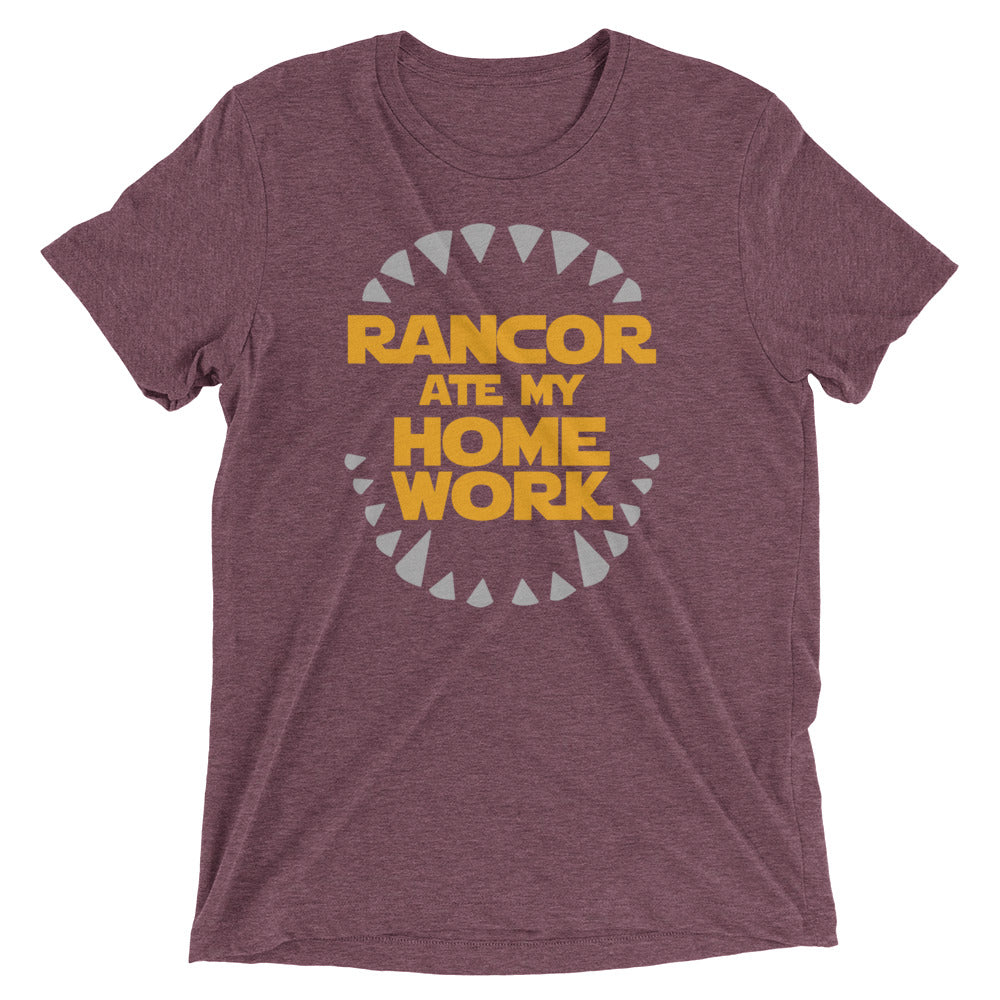 Rancor Ate My Homework Men's Tri-Blend Tee Hoodie, Sweatshirt | PureTeeCo.com (Image 5)