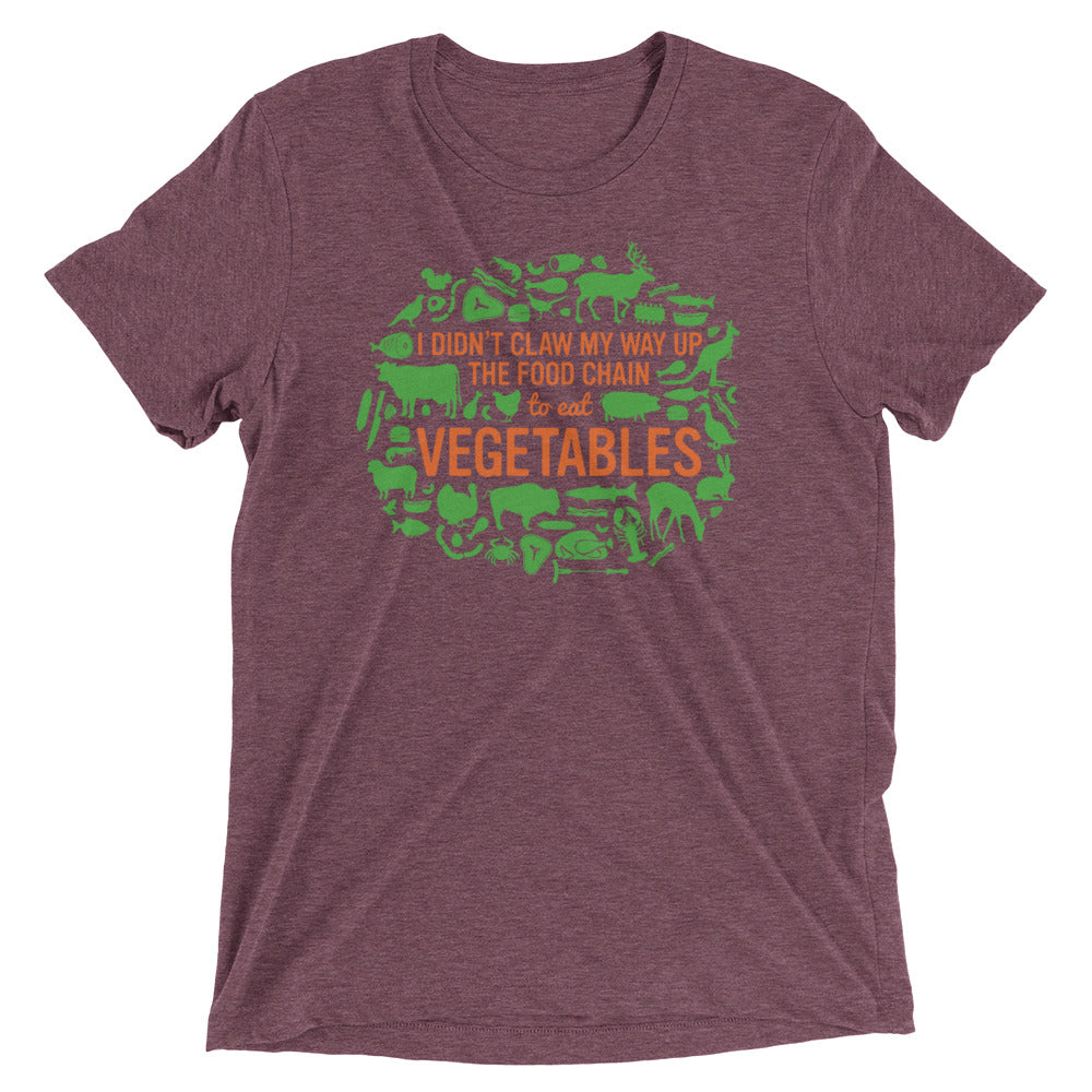 Top Of The Food Chain Men's Tri-Blend Tee Hoodie, Sweatshirt | PureTeeCo.com (Image 3)
