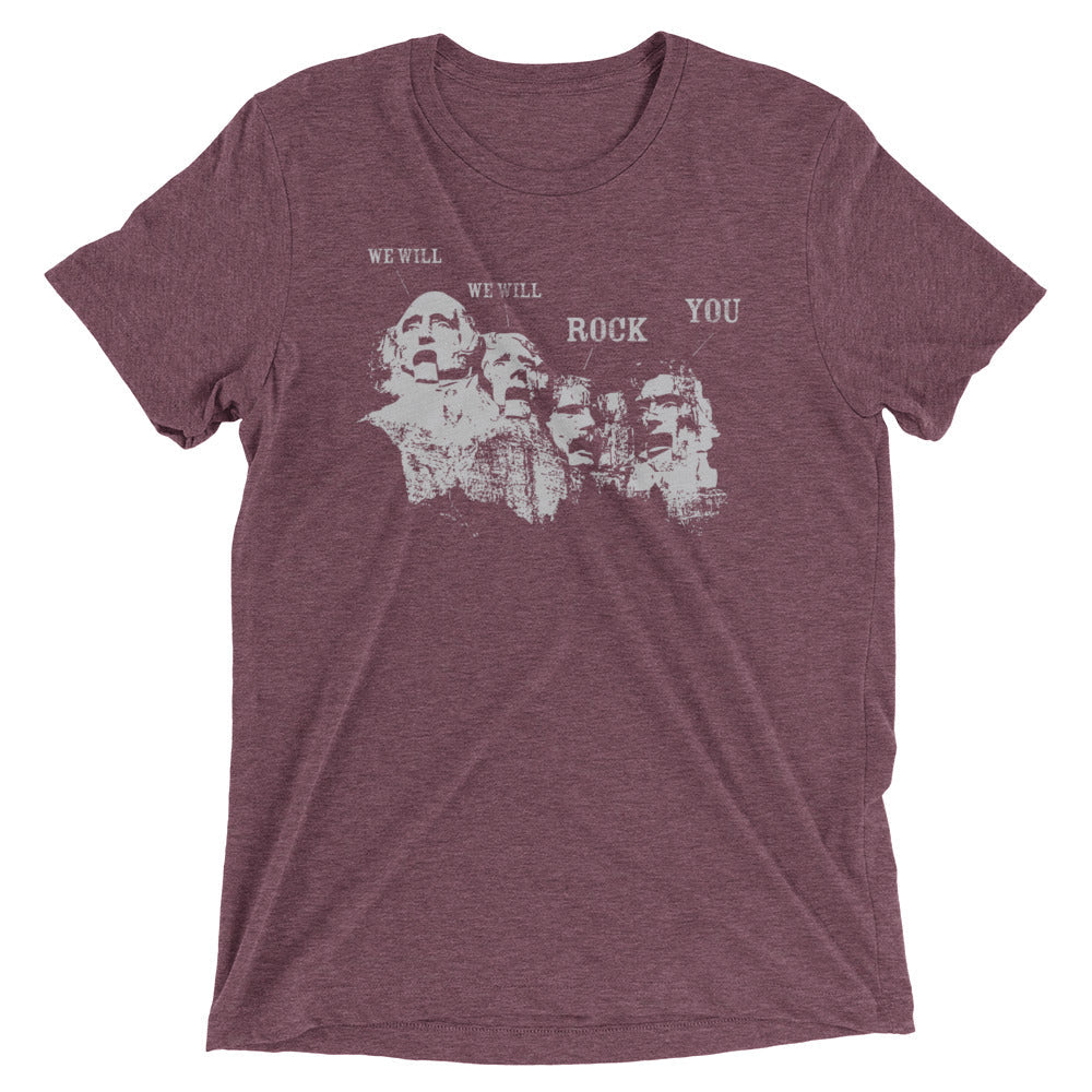 We Will Rock You Men's Tri-Blend Tee Hoodie, Sweatshirt | PureTeeCo.com (Image 4)