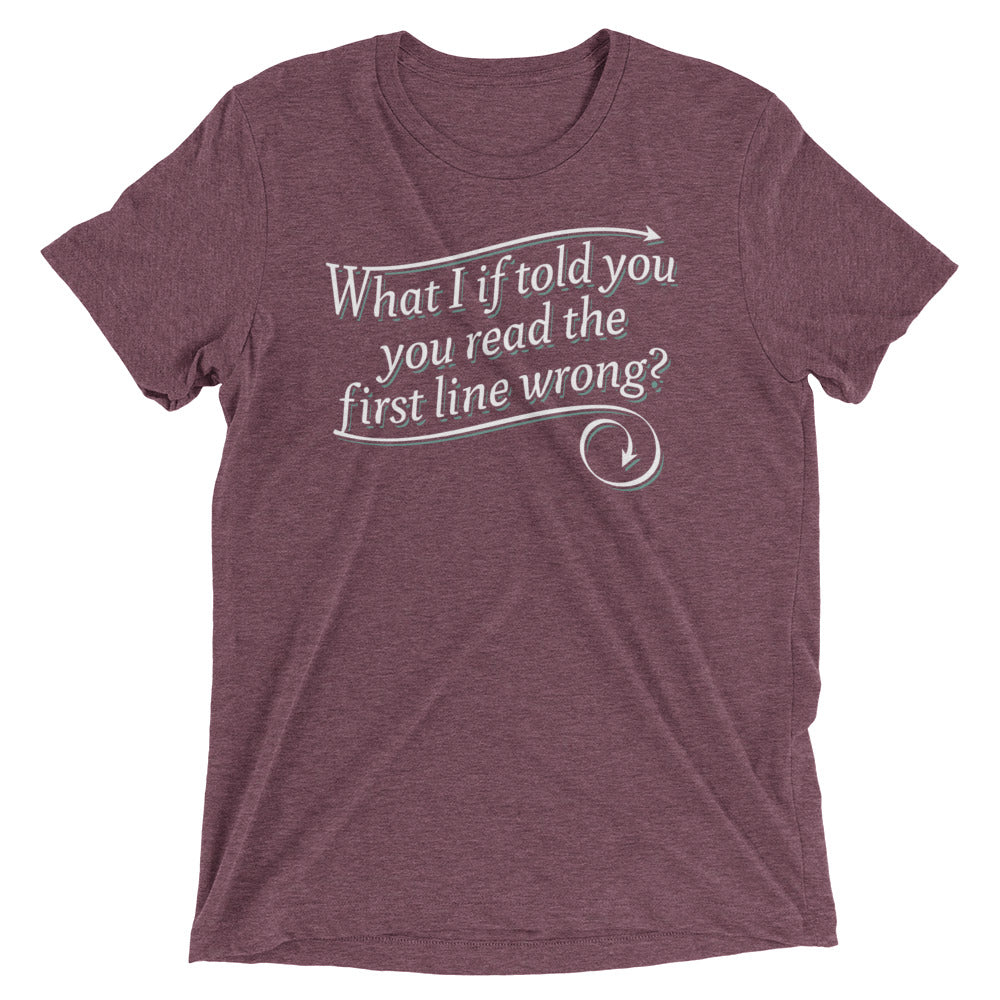 What I If Told You Men's Tri-Blend Tee Hoodie, Sweatshirt | PureTeeCo.com (Image 4)