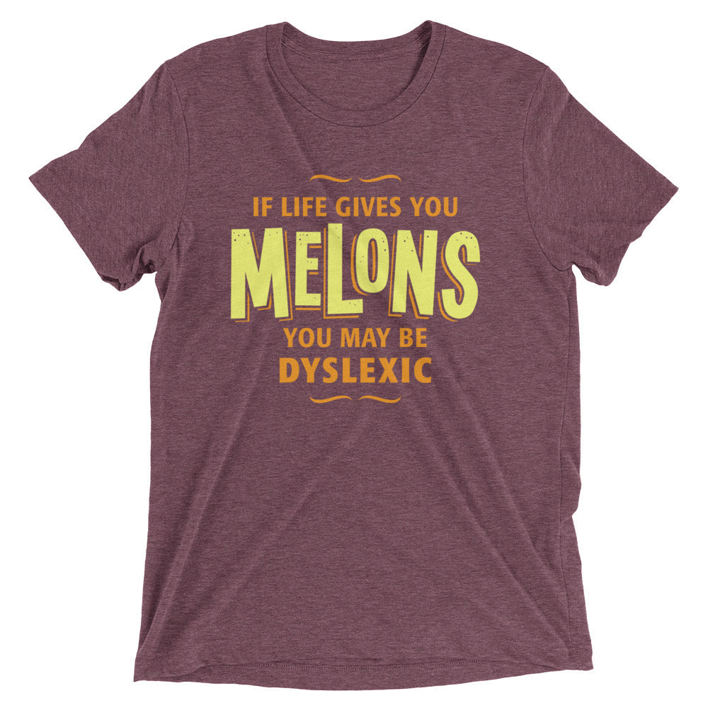 If Life Gives You Melons Men's Tri-Blend Tee Hoodie, Sweatshirt | PureTeeCo.com (Image 5)