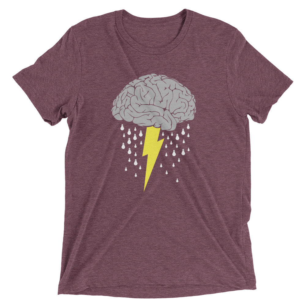 Brainstorm Men's Tri-Blend Tee Hoodie, Sweatshirt | PureTeeCo.com (Image 5)