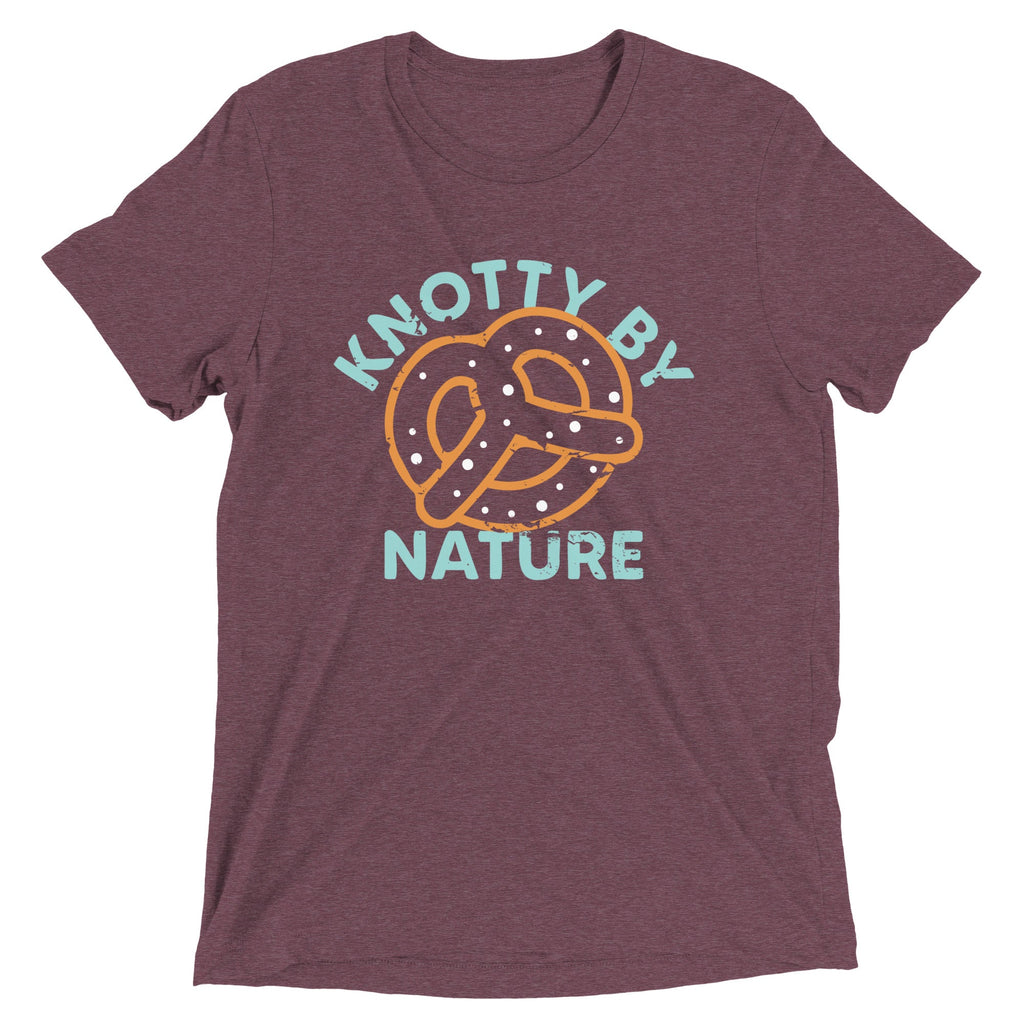 Knotty By Nature Men's Tri-Blend Tee Hoodie, Sweatshirt | PureTeeCo.com (Image 3)