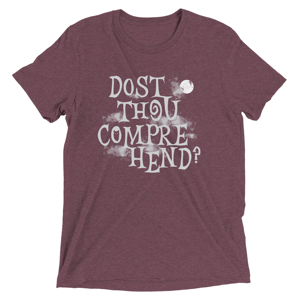 Dost Thou Comprehend? Men's Tri-Blend Tee Hoodie, Sweatshirt | PureTeeCo.com (Image 4)