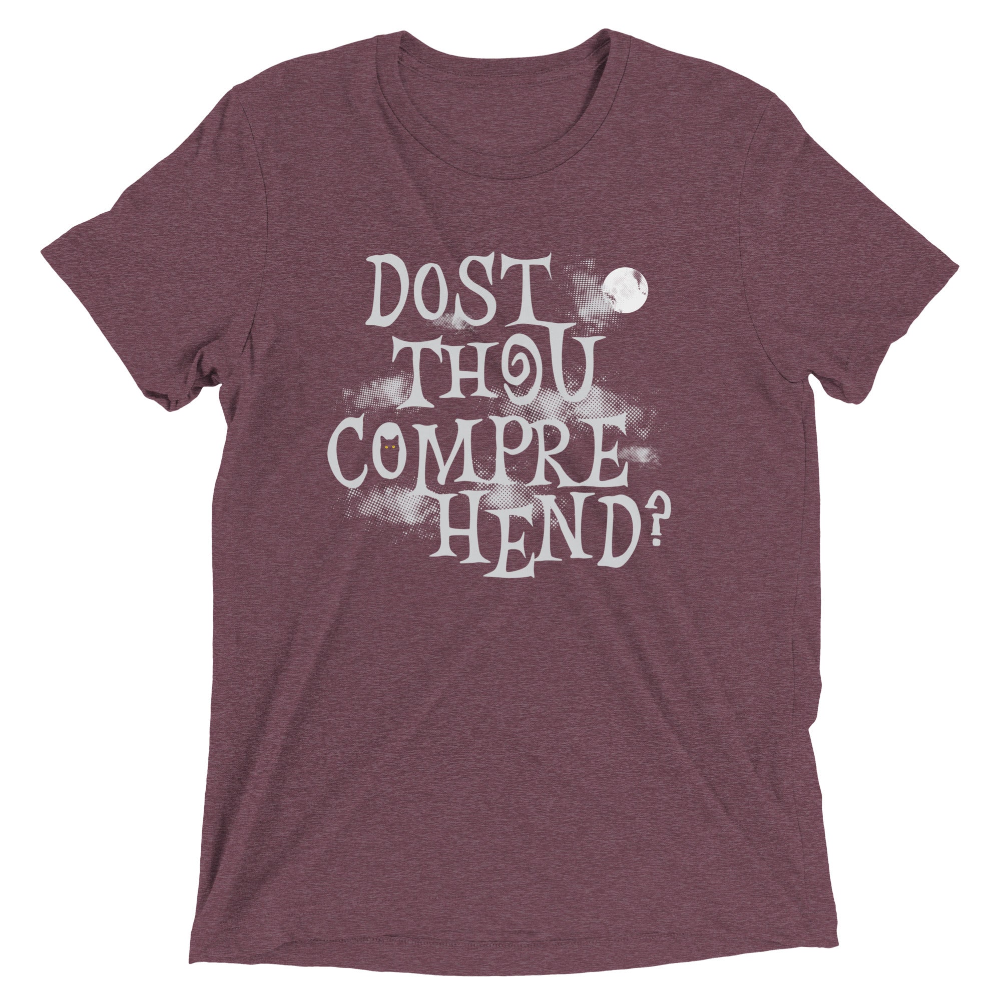Dost Thou Comprehend? Men's Tri-Blend Tee Hoodie, Sweatshirt | PureTeeCo.com (Image 4)