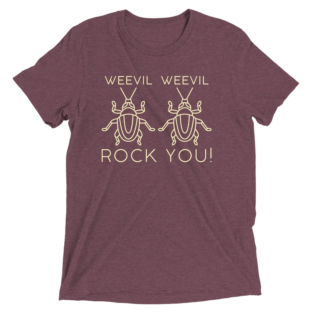 Weevil Weevil Rock You! Men's Tri-Blend Tee Hoodie, Sweatshirt | PureTeeCo.com (Image 4)