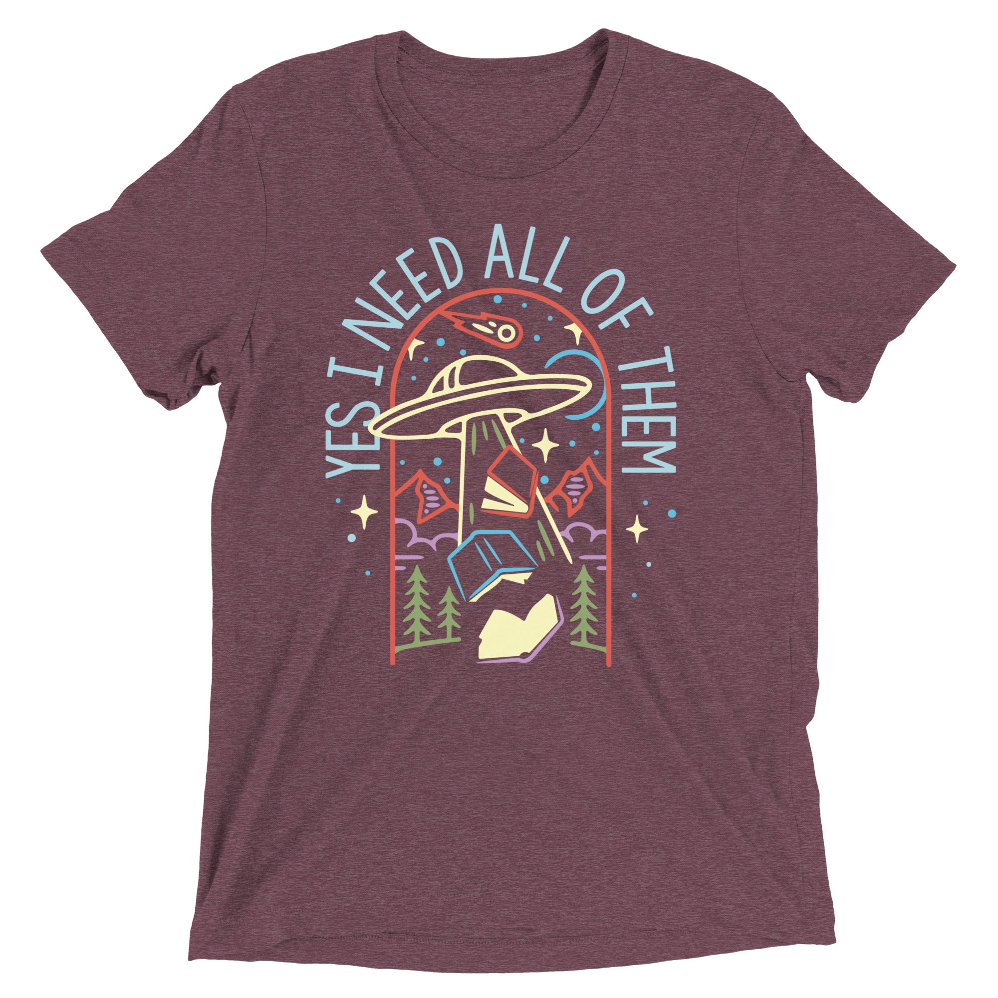 Yes I Need All Of Them Men's Tri-Blend Tee Hoodie, Sweatshirt | PureTeeCo.com (Image 5)