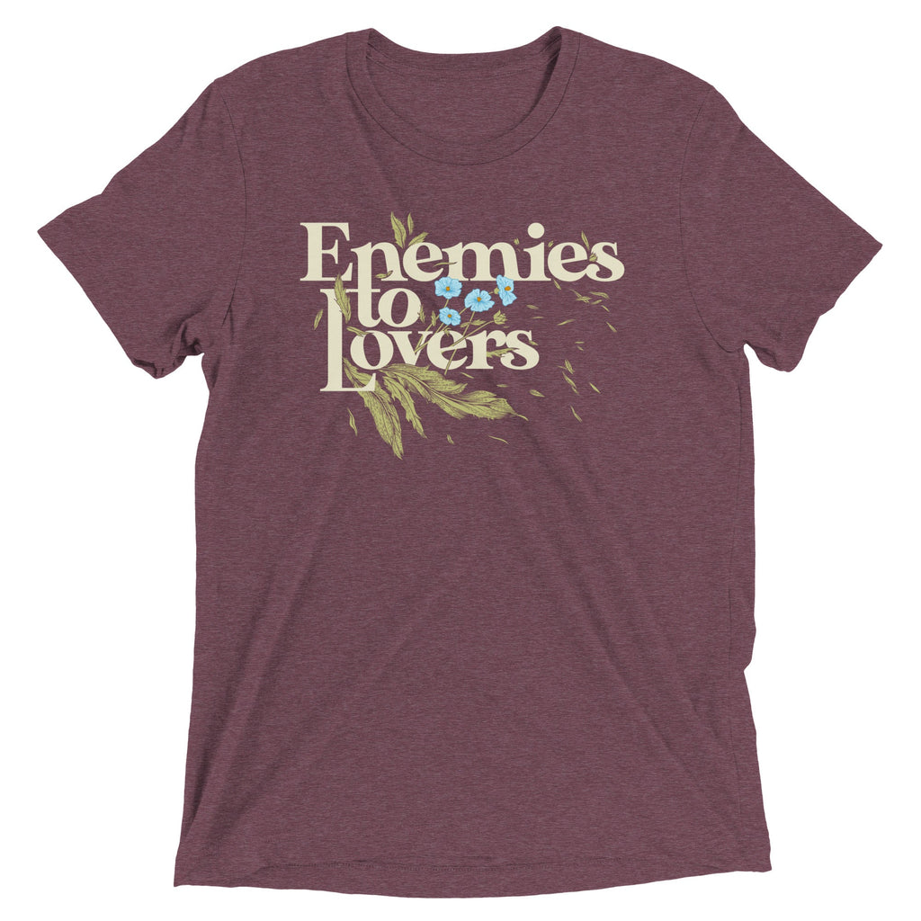 Enemies To Lovers Men's Tri-Blend Tee Hoodie, Sweatshirt | PureTeeCo.com (Image 3)