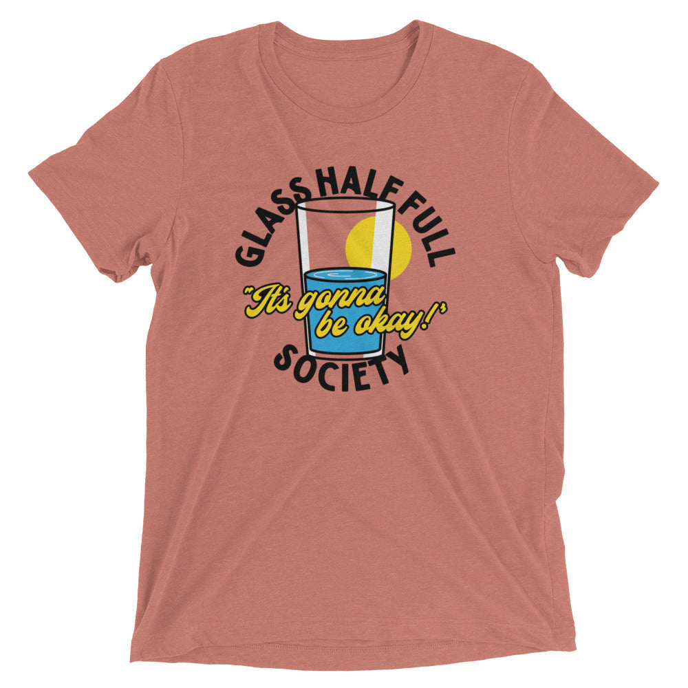 Glass Half Full Society Men's Tri-Blend Tee Hoodie, Sweatshirt | PureTeeCo.com (Image 4)
