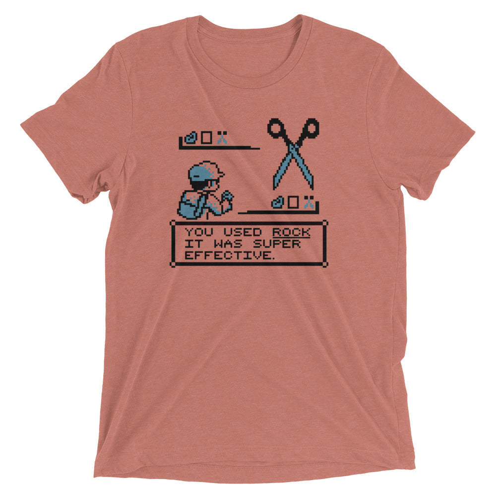 Rock Paper Scissors Battle Men's Tri-Blend Tee Hoodie, Sweatshirt | PureTeeCo.com (Image 2)