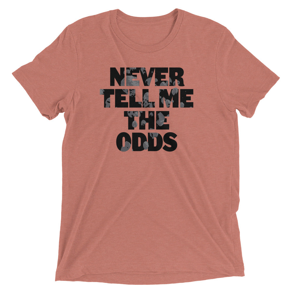 Never Tell Me The Odds Men's Tri-Blend Tee Hoodie, Sweatshirt | PureTeeCo.com (Image 3)