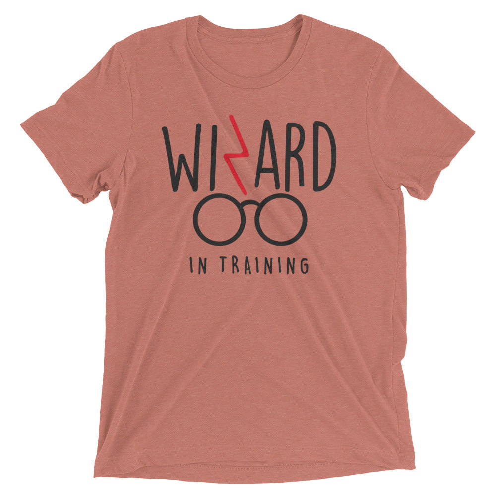 Wizard In Training Men's Tri-Blend Tee Hoodie, Sweatshirt | PureTeeCo.com (Image 3)