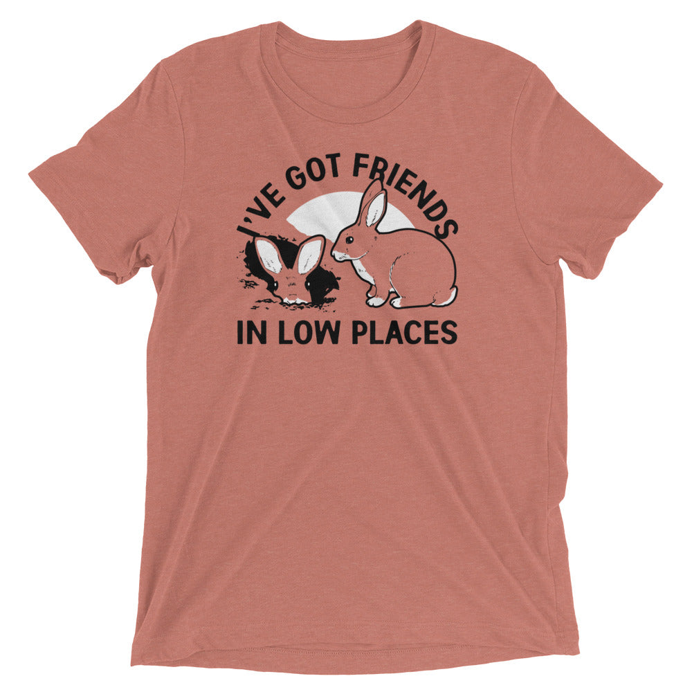 I've Got Friends In Low Places Men's Tri-Blend Tee Hoodie, Sweatshirt | PureTeeCo.com (Image 4)