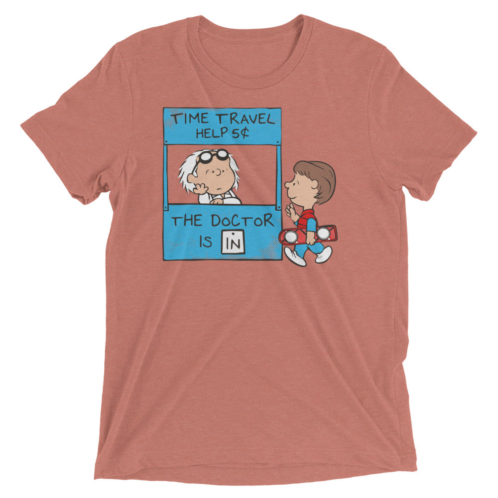 The Doctor Is In Men's Tri-Blend Tee Hoodie, Sweatshirt | PureTeeCo.com (Image 3)