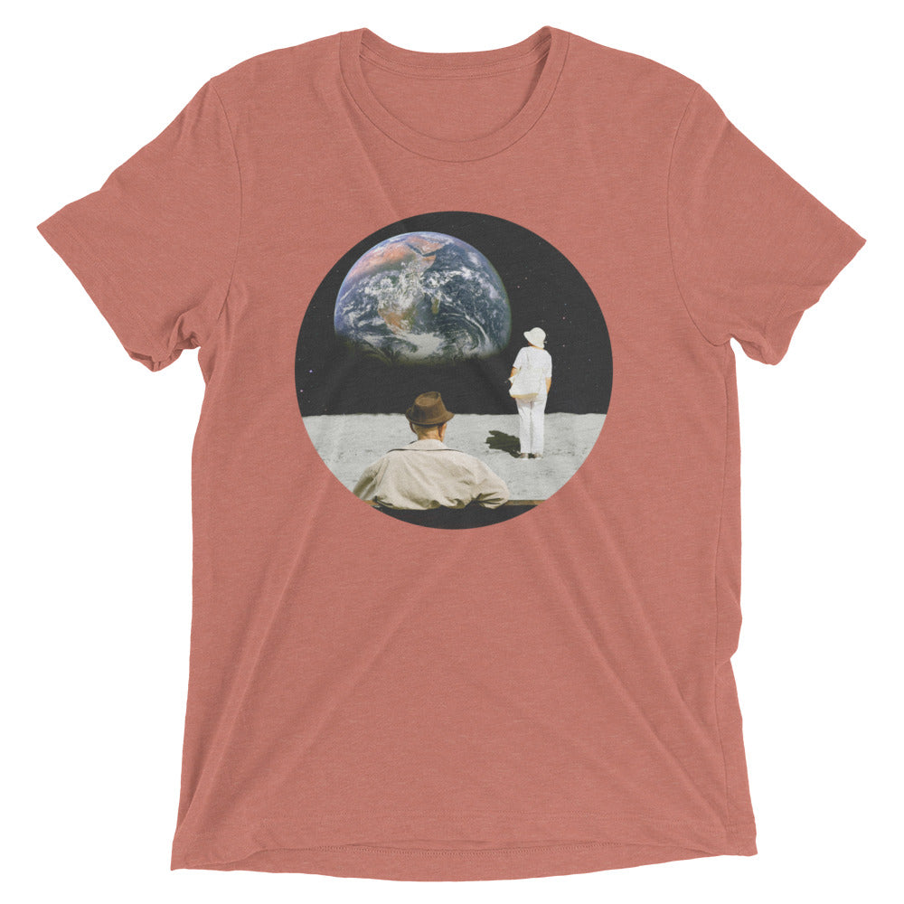 Tourist's View Men's Tri-Blend Tee Hoodie, Sweatshirt | PureTeeCo.com (Image 3)