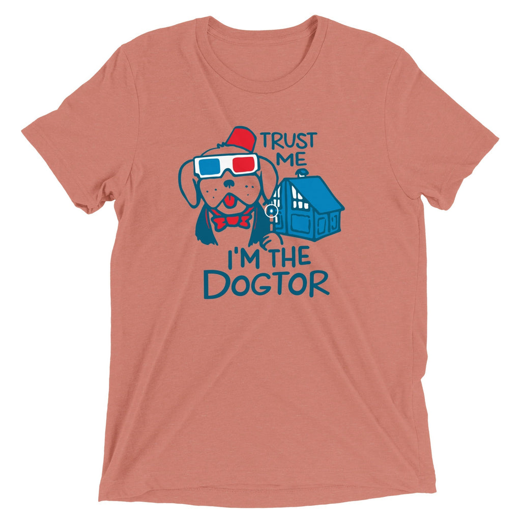 Trust Me, I'm The Dogtor Men's Tri-Blend Tee Hoodie, Sweatshirt | PureTeeCo.com (Image 2)