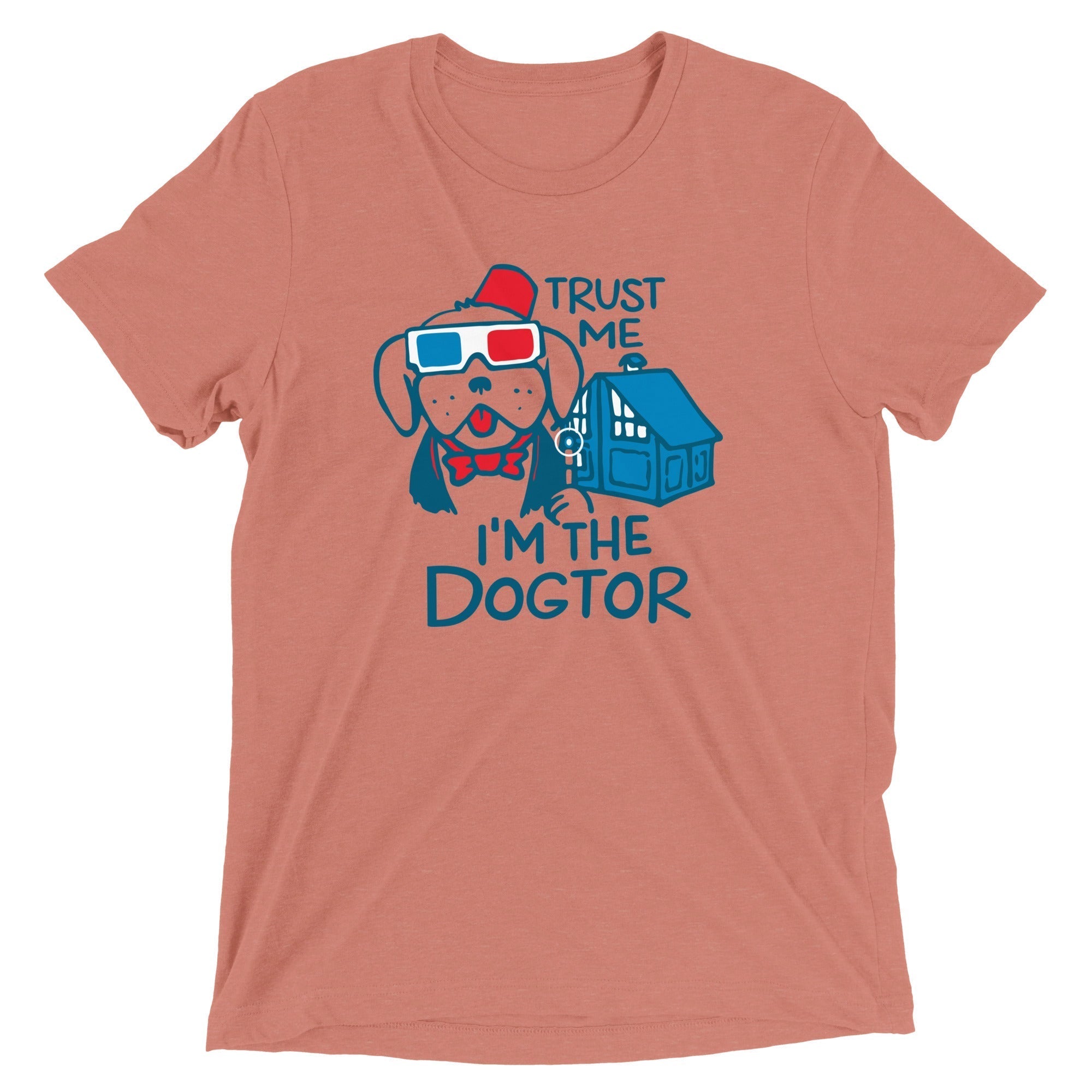 Trust Me, I'm The Dogtor Men's Tri-Blend Tee Hoodie, Sweatshirt | PureTeeCo.com (Image 2)