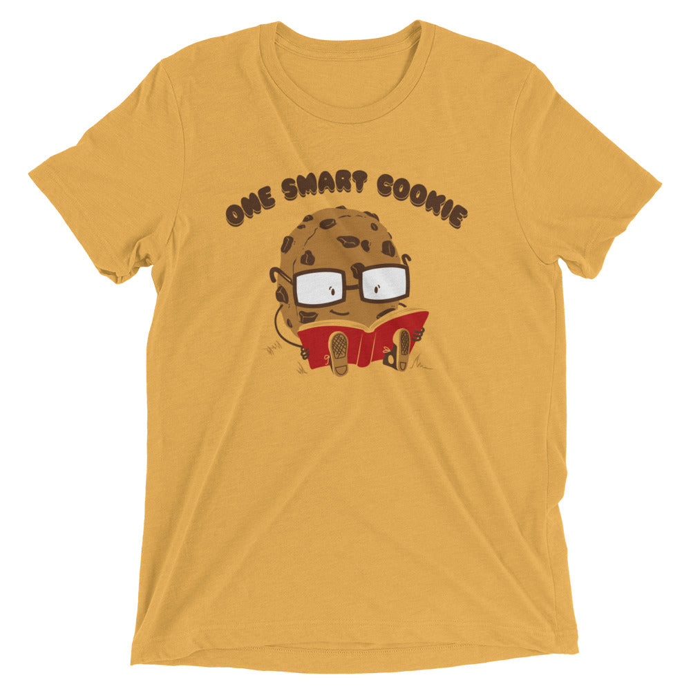 One Smart Cookie Men's Tri-Blend Tee Hoodie, Sweatshirt | PureTeeCo.com (Image 3)