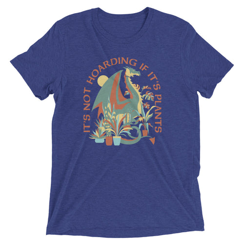 It's Not Hoarding If It's Plants Men's Tri-Blend Tee Hoodie, Sweatshirt | PureTeeCo.com (Image 1)