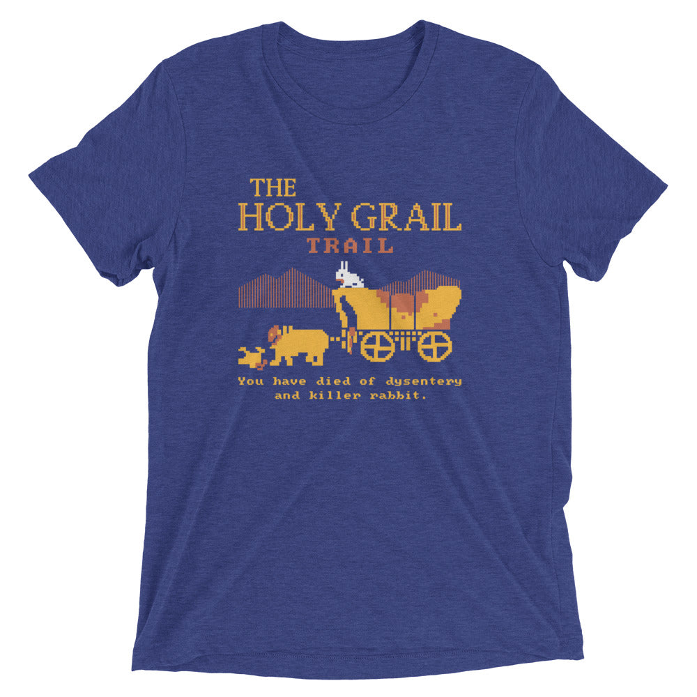 The Holy Grail Trail Men's Tri-Blend Tee Hoodie, Sweatshirt | PureTeeCo.com (Image 3)