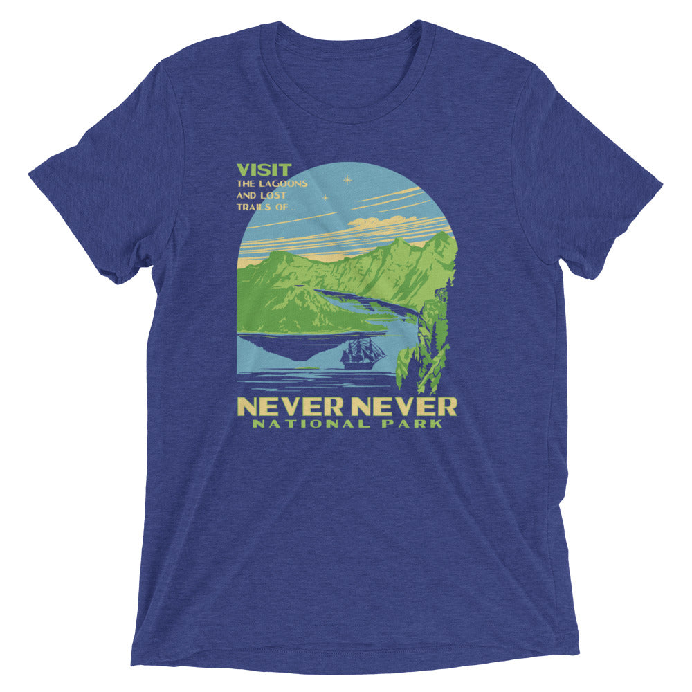 Never Never National Park Men's Tri-Blend Tee Hoodie, Sweatshirt | PureTeeCo.com (Image 1)