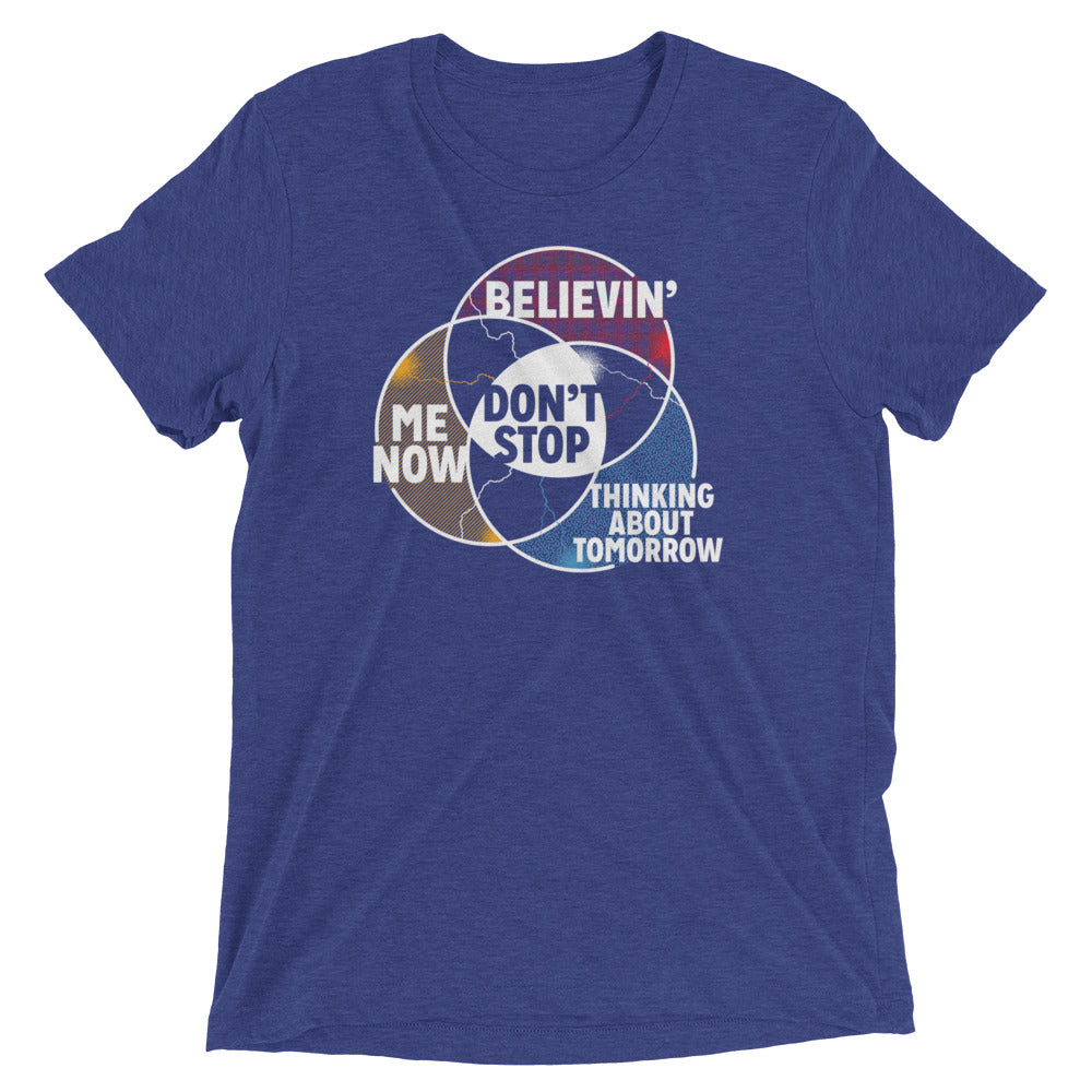 Don't Stop Venn Diagram Men's Tri-Blend Tee Hoodie, Sweatshirt | PureTeeCo.com (Image 1)