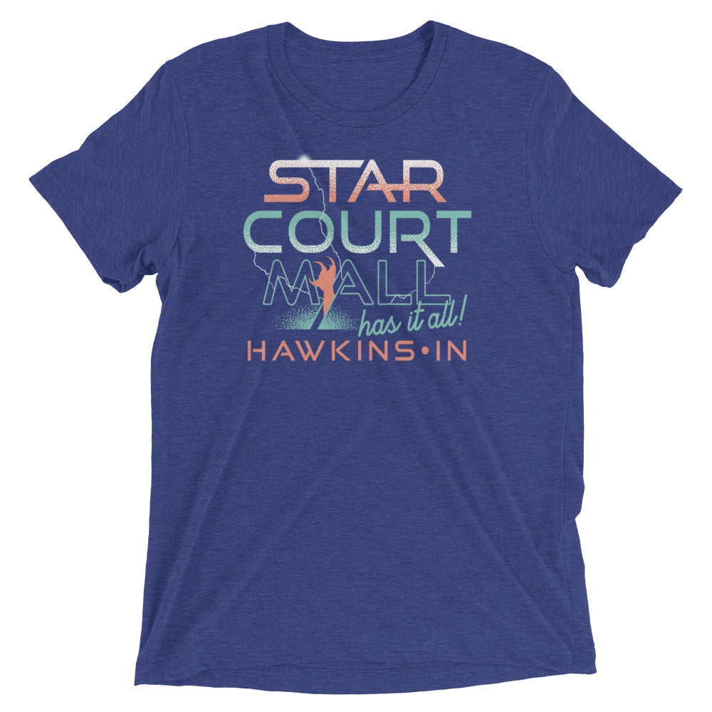 Starcourt Mall Men's Tri-Blend Tee Hoodie, Sweatshirt | PureTeeCo.com (Image 5)