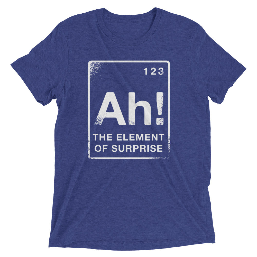 The Element Of Surprise Men's Tri-Blend Tee Hoodie, Sweatshirt | PureTeeCo.com (Image 4)