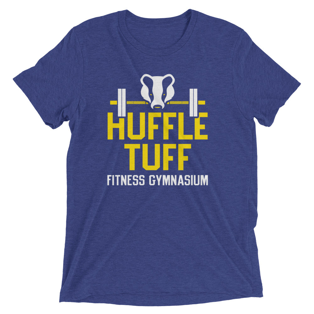 Huffle Tuff Gym Men's Tri-Blend Tee Hoodie, Sweatshirt | PureTeeCo.com (Image 3)