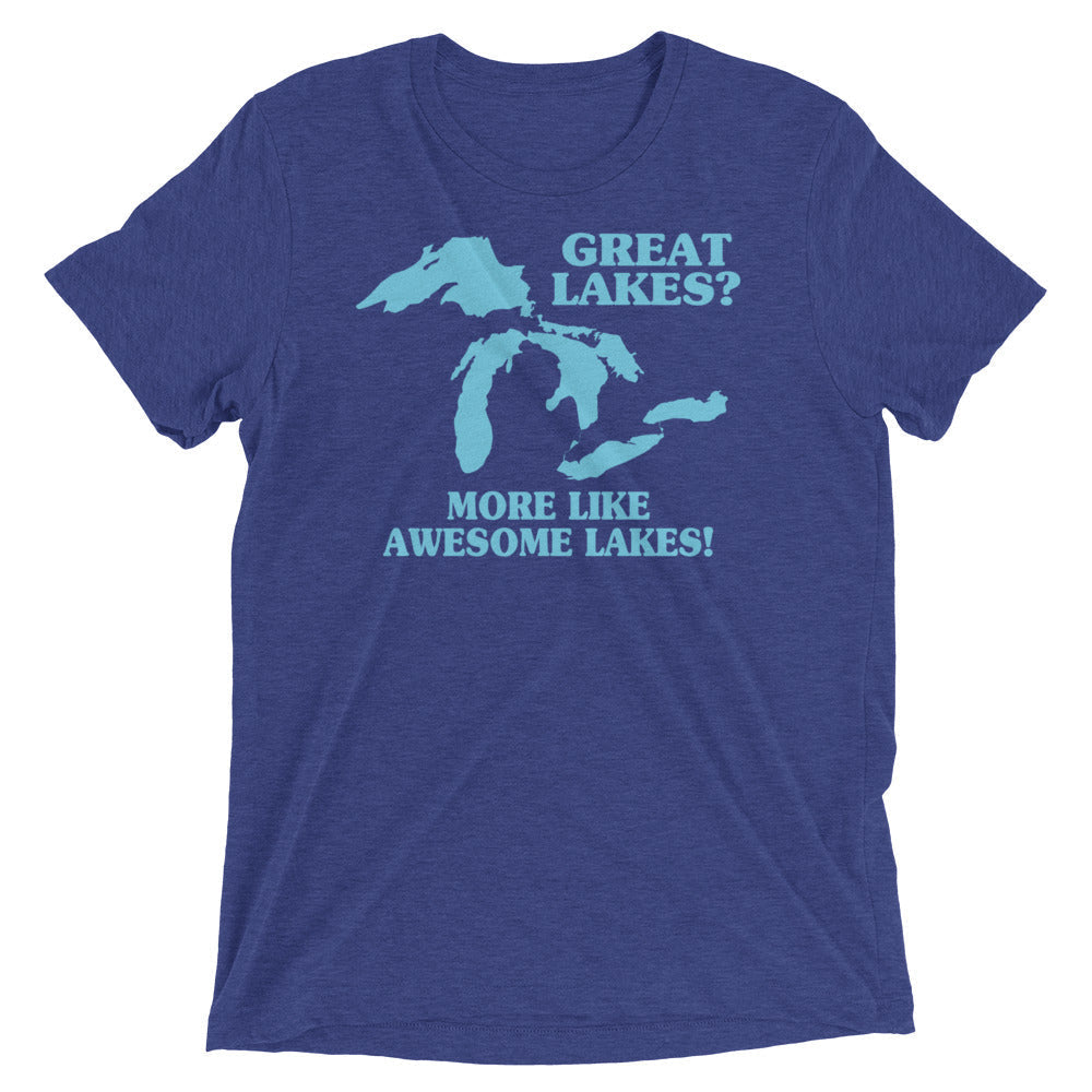 Great Lakes? Men's Tri-Blend Tee Hoodie, Sweatshirt | PureTeeCo.com (Image 1)