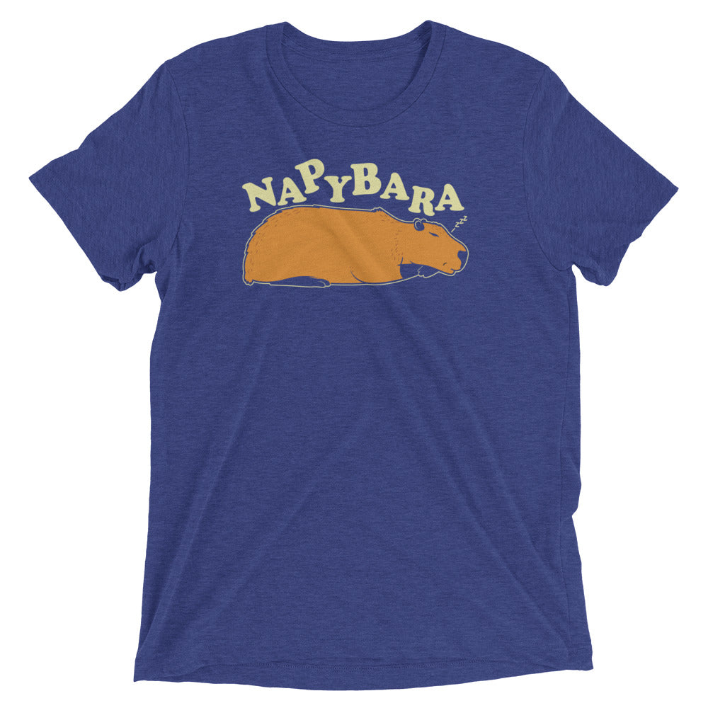 Napybara Men's Tri-Blend Tee Hoodie, Sweatshirt | PureTeeCo.com (Image 1)