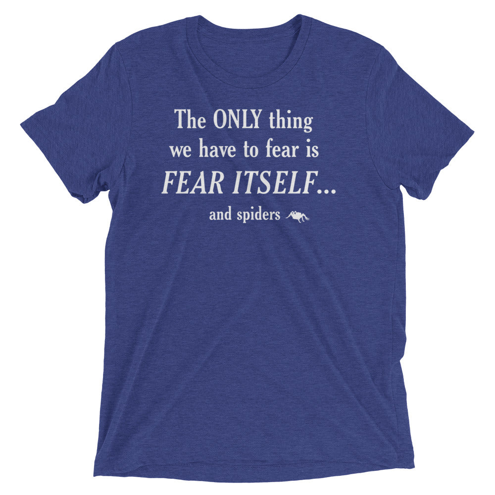 The Only Thing We Have To Fear Men's Tri-Blend Tee Hoodie, Sweatshirt | PureTeeCo.com (Image 4)