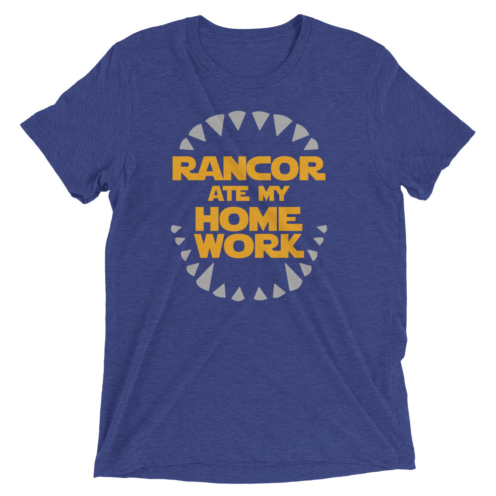 Rancor Ate My Homework Men's Tri-Blend Tee Hoodie, Sweatshirt | PureTeeCo.com (Image 4)