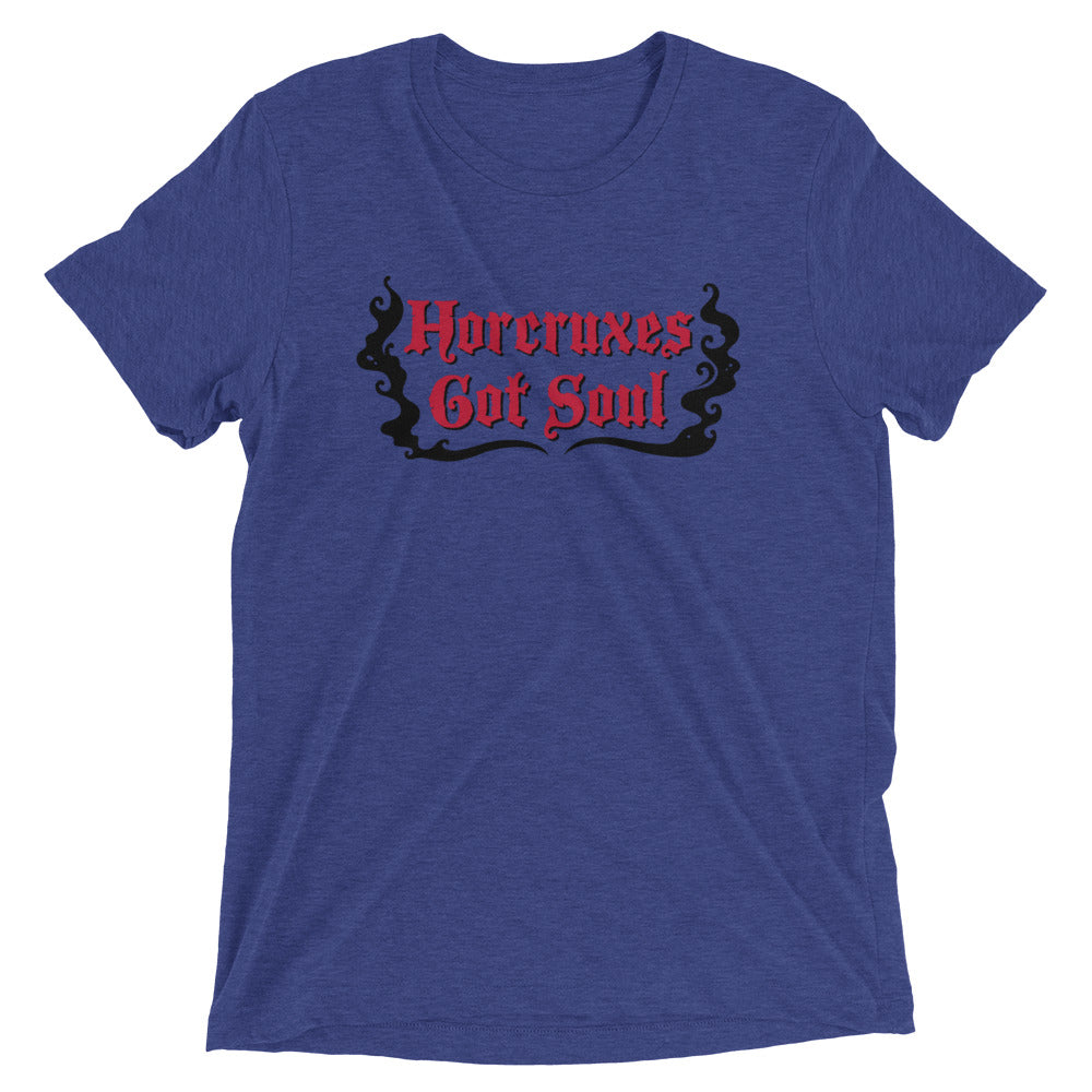Horcruxes Got Soul Men's Tri-Blend Tee Hoodie, Sweatshirt | PureTeeCo.com (Image 3)