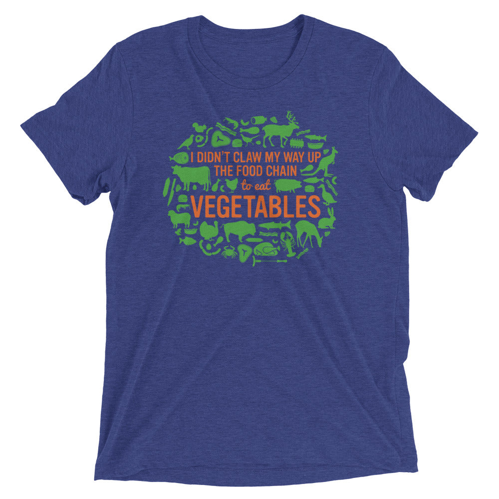 Top Of The Food Chain Men's Tri-Blend Tee Hoodie, Sweatshirt | PureTeeCo.com (Image 2)