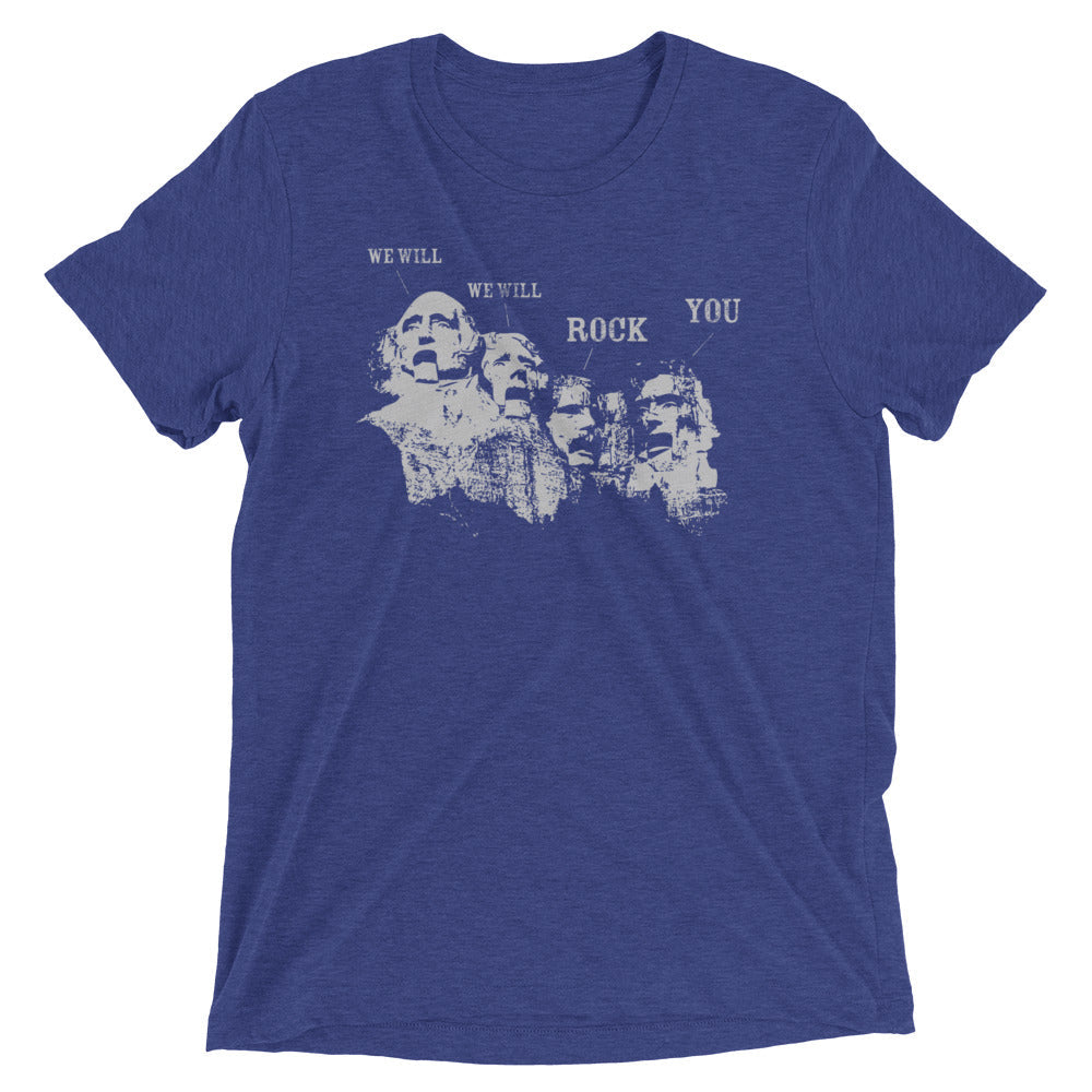 We Will Rock You Men's Tri-Blend Tee Hoodie, Sweatshirt | PureTeeCo.com (Image 3)