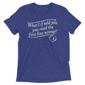 What I If Told You Men's Tri-Blend Tee Hoodie, Sweatshirt | PureTeeCo.com (Image 1)