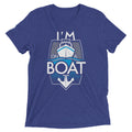 I'm On A Boat Men's Tri-Blend Tee Hoodie, Sweatshirt | PureTeeCo.com (Image 1)