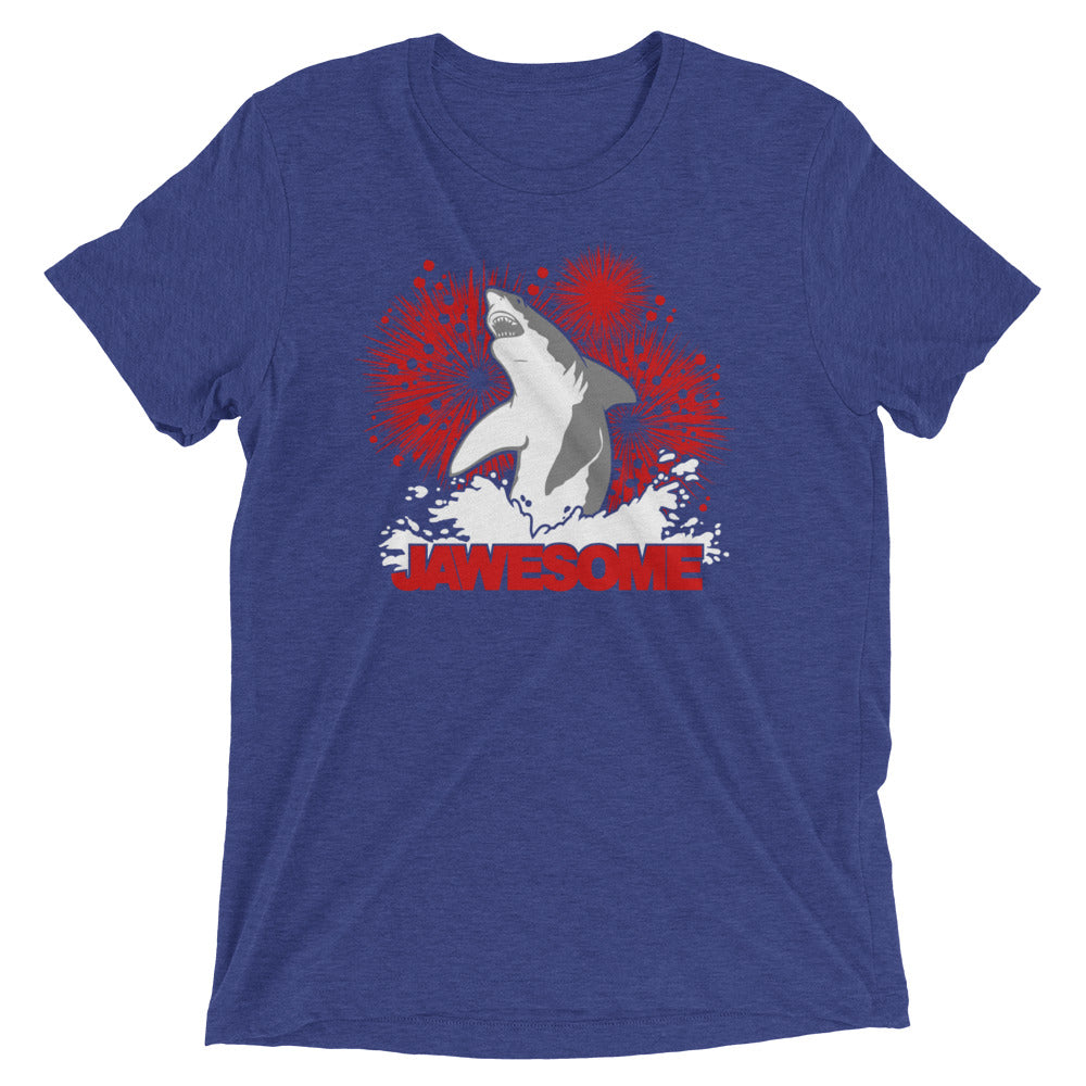 Jawesome! Men's Tri-Blend Tee Hoodie, Sweatshirt | PureTeeCo.com (Image 1)