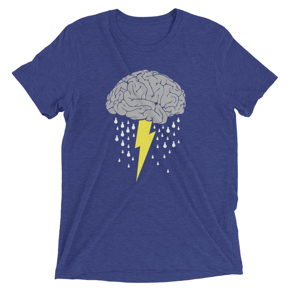 Brainstorm Men's Tri-Blend Tee Hoodie, Sweatshirt | PureTeeCo.com (Image 1)