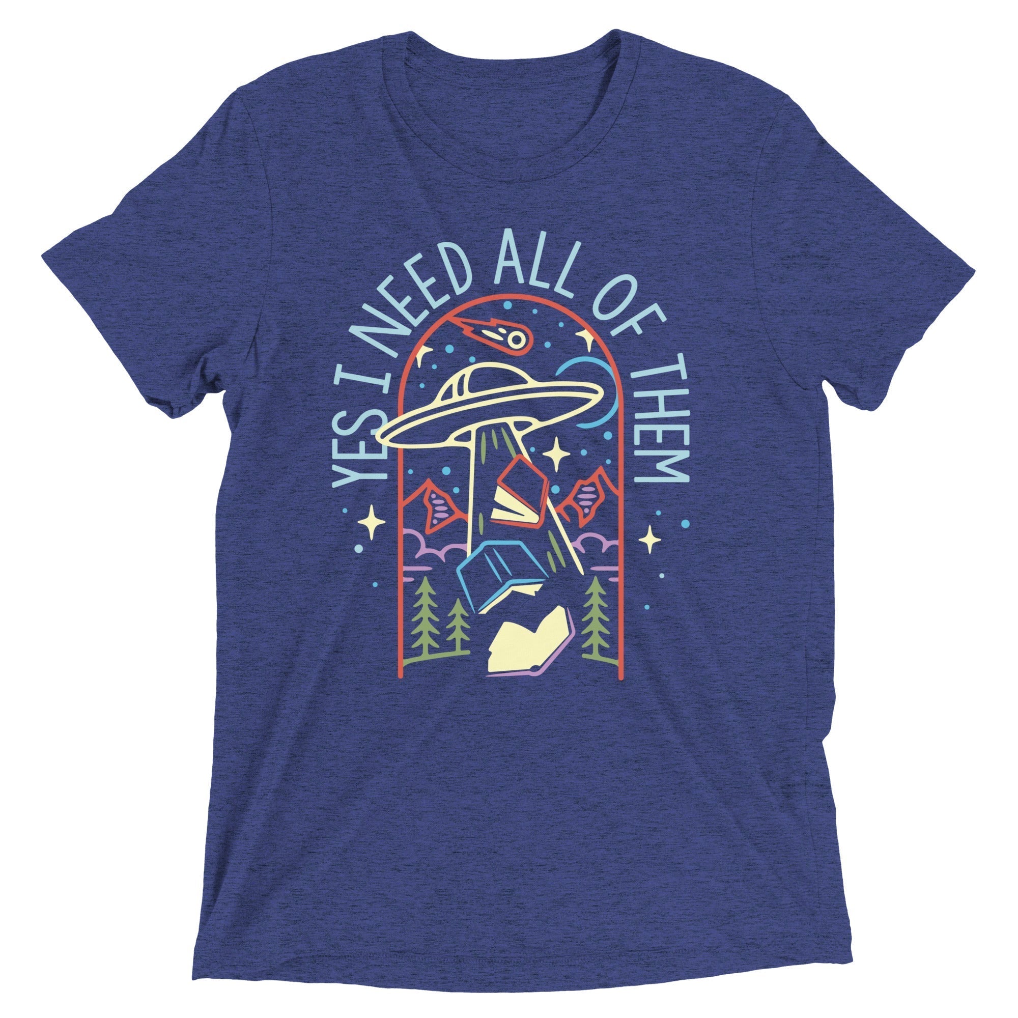 Yes I Need All Of Them Men's Tri-Blend Tee Hoodie, Sweatshirt | PureTeeCo.com (Image 3)
