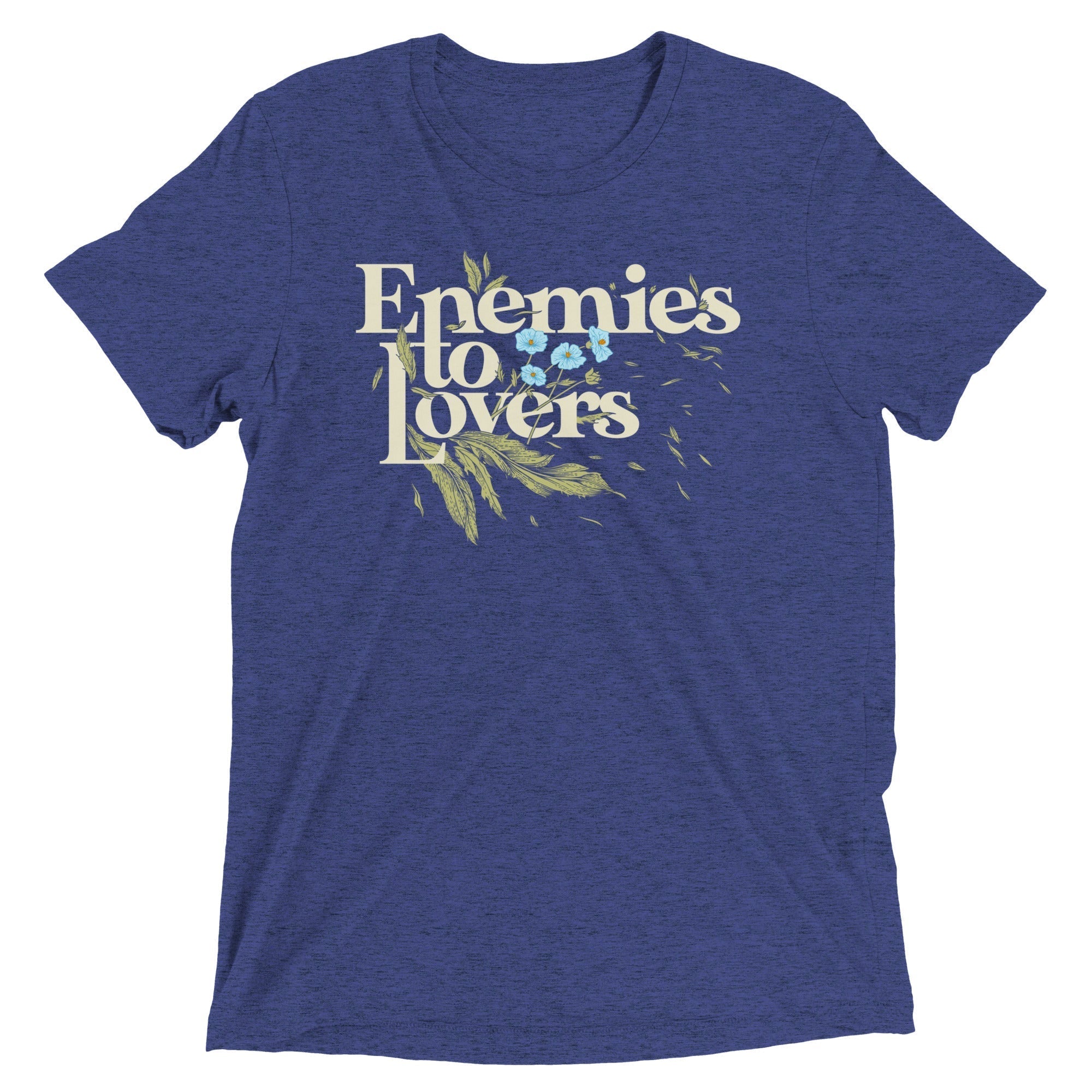 Enemies To Lovers Men's Tri-Blend Tee Hoodie, Sweatshirt | PureTeeCo.com (Image 4)