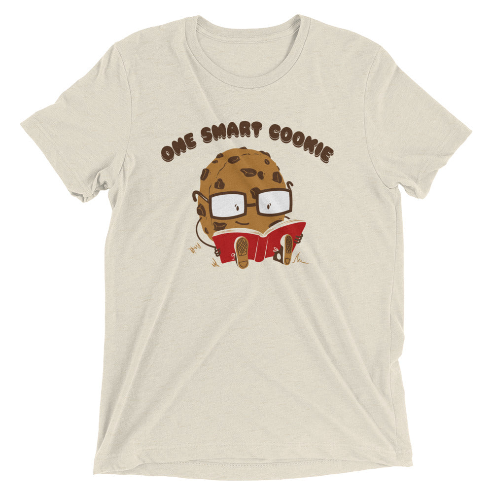 One Smart Cookie Men's Tri-Blend Tee Hoodie, Sweatshirt | PureTeeCo.com (Image 4)