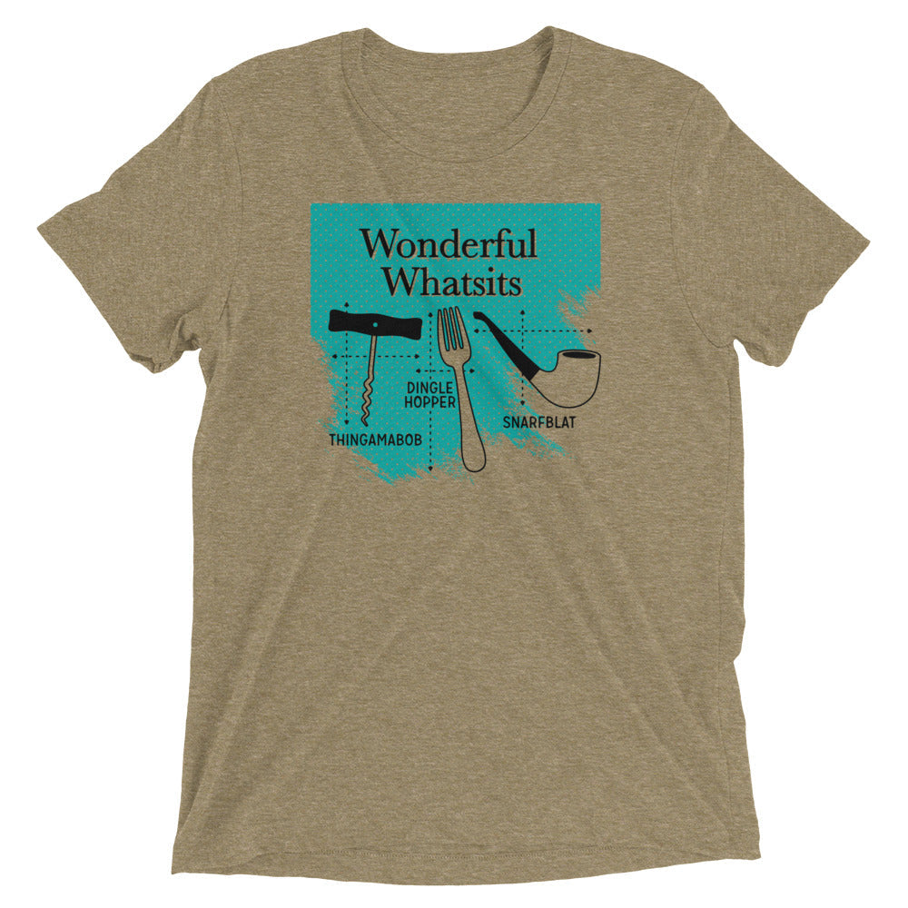 Wonderful Whatsits Men's Tri-Blend Tee Hoodie, Sweatshirt | PureTeeCo.com (Image 2)