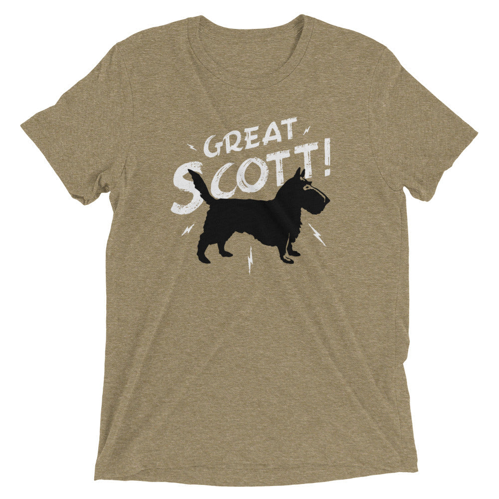 Great Scott! Men's Tri-Blend Tee Hoodie, Sweatshirt | PureTeeCo.com (Image 4)