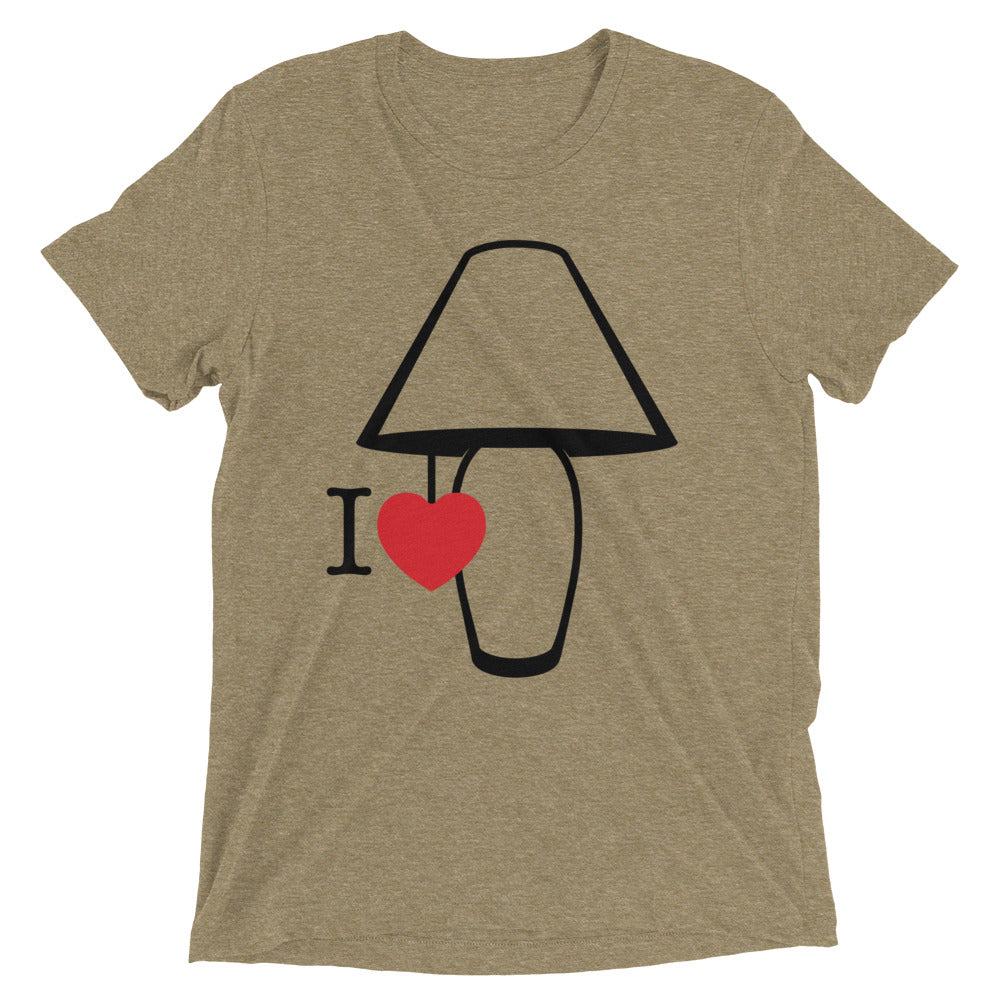 I Love Lamp Men's Tri-Blend Tee Hoodie, Sweatshirt | PureTeeCo.com (Image 2)