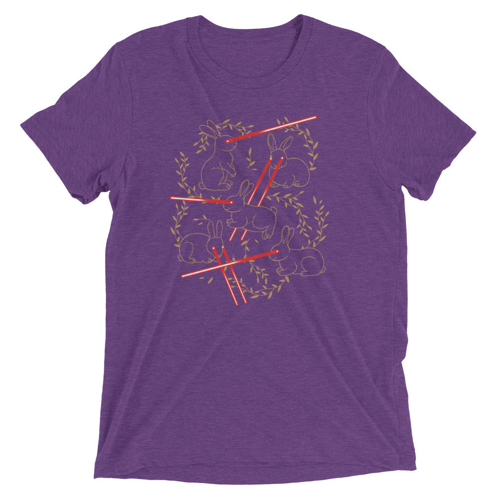 Laser Buns Men's Tri-Blend Tee Hoodie, Sweatshirt | PureTeeCo.com (Image 5)