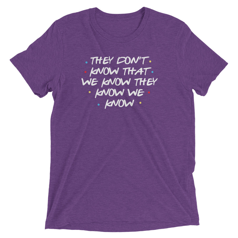They Don't Know That We Know Men's Tri-Blend Tee Hoodie, Sweatshirt | PureTeeCo.com (Image 5)